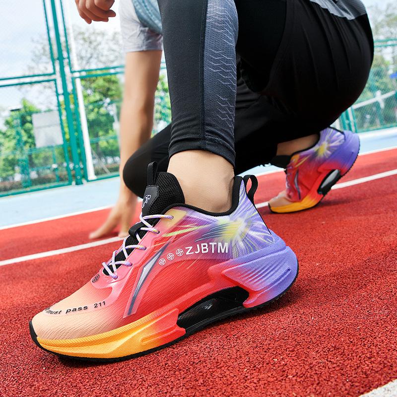 

Luminous basketball shoes men s and women s combat boots older children s youth indoor and outdoor cement floor training sports shoes 45