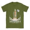 Artemis II Unisexned Moon Mission Space Logo T Shirt Hip Hop T Shirts  Cotton Plus Size XL Clothes Short Sleeves Casual Tops