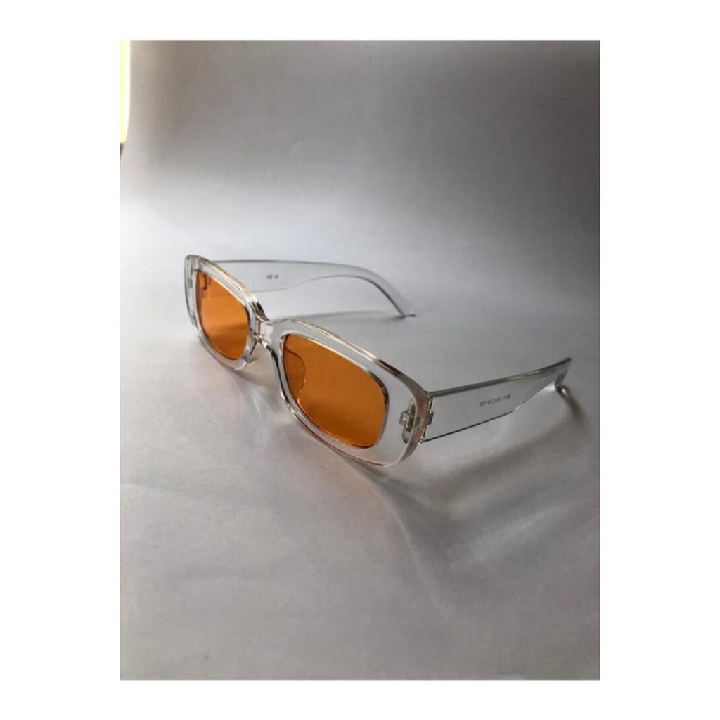 Unisex Black Square Rectangle Vintage-retro Sunglasses