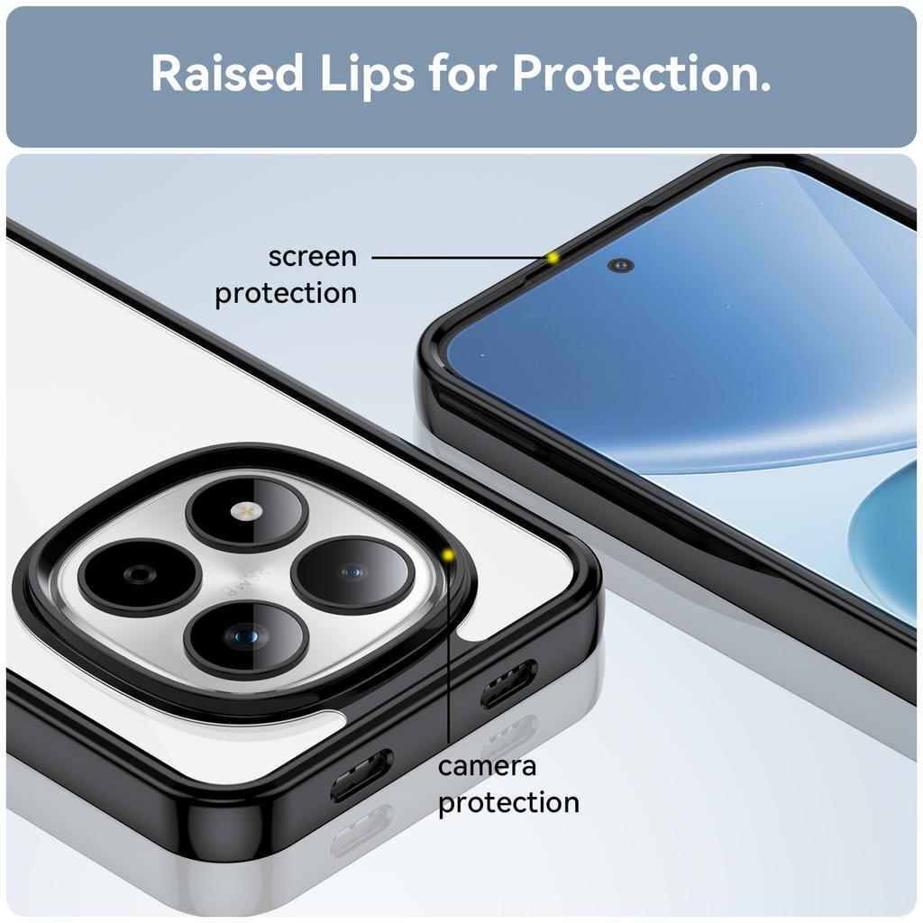 Für Xiaomi Redmi Note 15 Pro 5G (Global) Hülle TPU + Acryl Schutz Hülle Klar für Handy