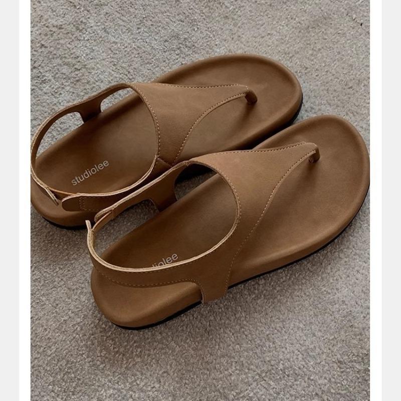Minimalist Shoes Elegant Flip-flops Retro Flat and Niche Sandals