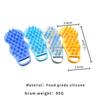 High Temp Resistant Silicone Hair Comb Deep Cleaning and Scalp Massage Brush for Shower and Spa Beauty
