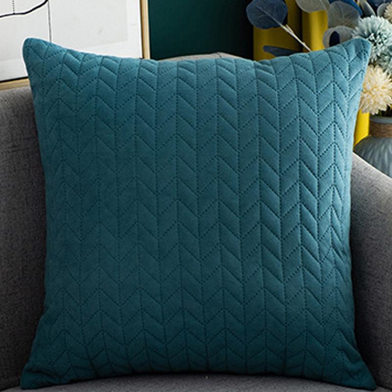 

New Pillowcase Head Cushion Lisle Velvet Simple Sofa Office Pillowcase Core-free 45 * 45cm