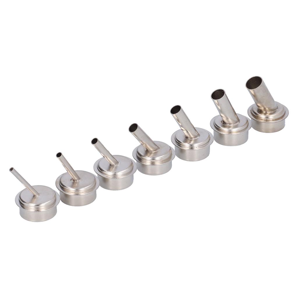 7Pcs Hot Air Gun Nozzle Kit Oblique for 861 Soldering Desoldering Station Accessories