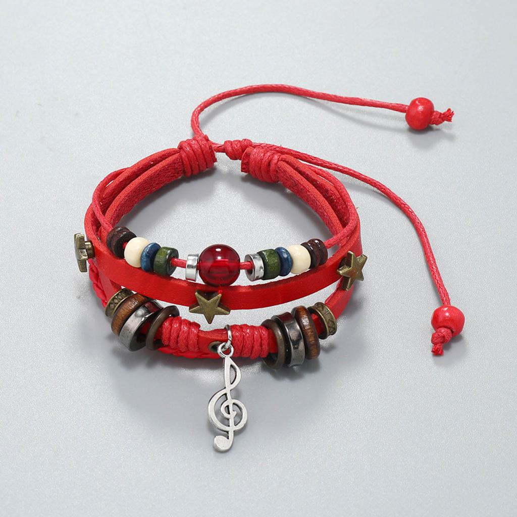 Elegant Leather Wrap Bracelets for Women Bohomian Multi-Layer Beads Cuff Bracelet Jewelry Gift Personalized Accessory