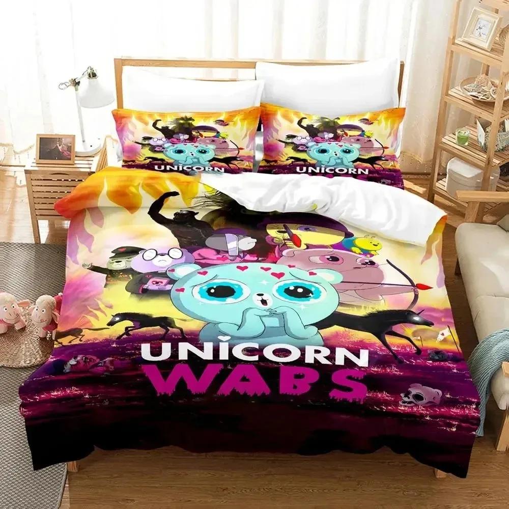 Anime Game Unicorn Wars Bedding Set Duvet Cover Bed Set Quilt Cover Pillowcase Comforter King Queen Size Boys Adult Bedding Set