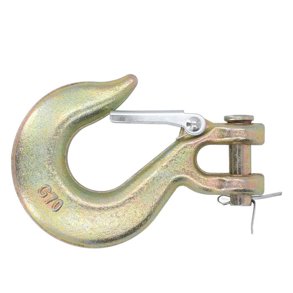 2 Stück 38 Zoll Schäkel-Gleit-Haken G70 Geschmiedeter legierter Stahl Greifhaken für Hebezeuge