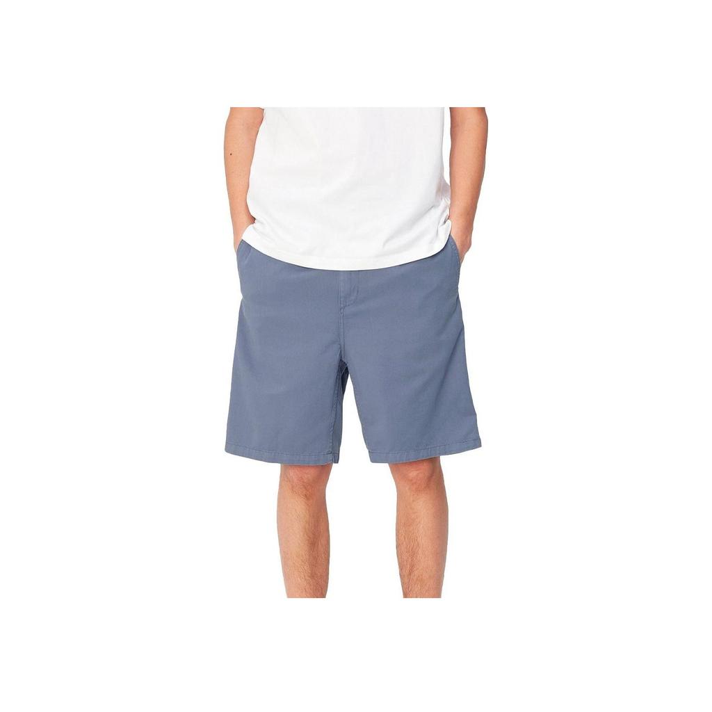 Carhartt WIP Solid Color Elastic Straight Leg Casual Shorts Men shorts Blue I030480-1YD-GD