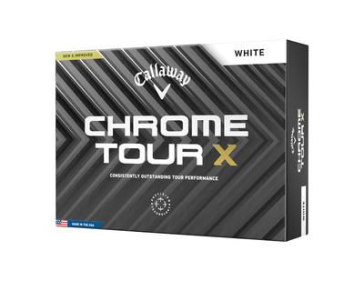 Callaway Golf Ball CHROME TOUR X 24 1 Dozen (12 Pieces) 4 Piece Construction White