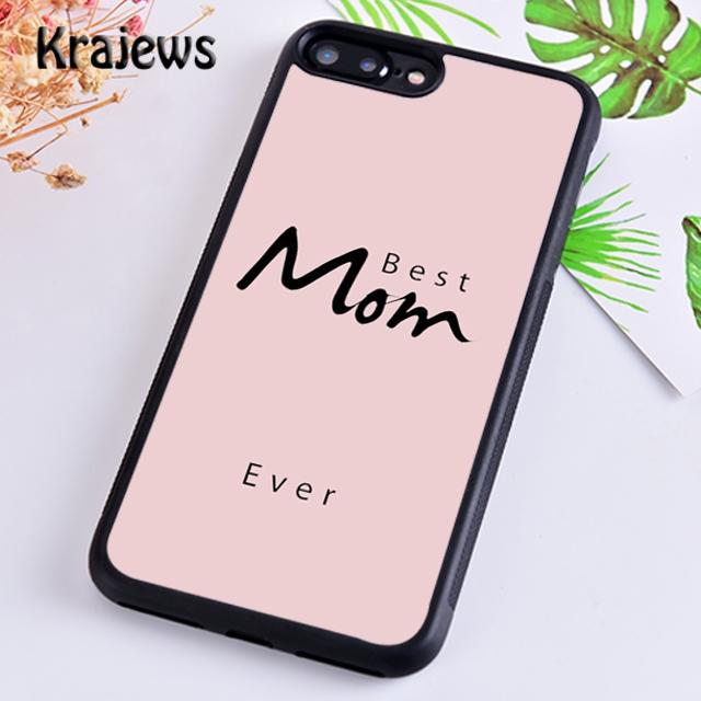 Krajews Best Mom ever In The World Phone Case Cover For iPhone 17 Air 16 15 14 plus 11 12 13 pro max coque Fundas