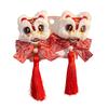 New Year Hair Clip Pearls Side Clip Tassels Pompoms Sweet Bowknot Plush Furry Hairpin Sweet Cool Photo Props