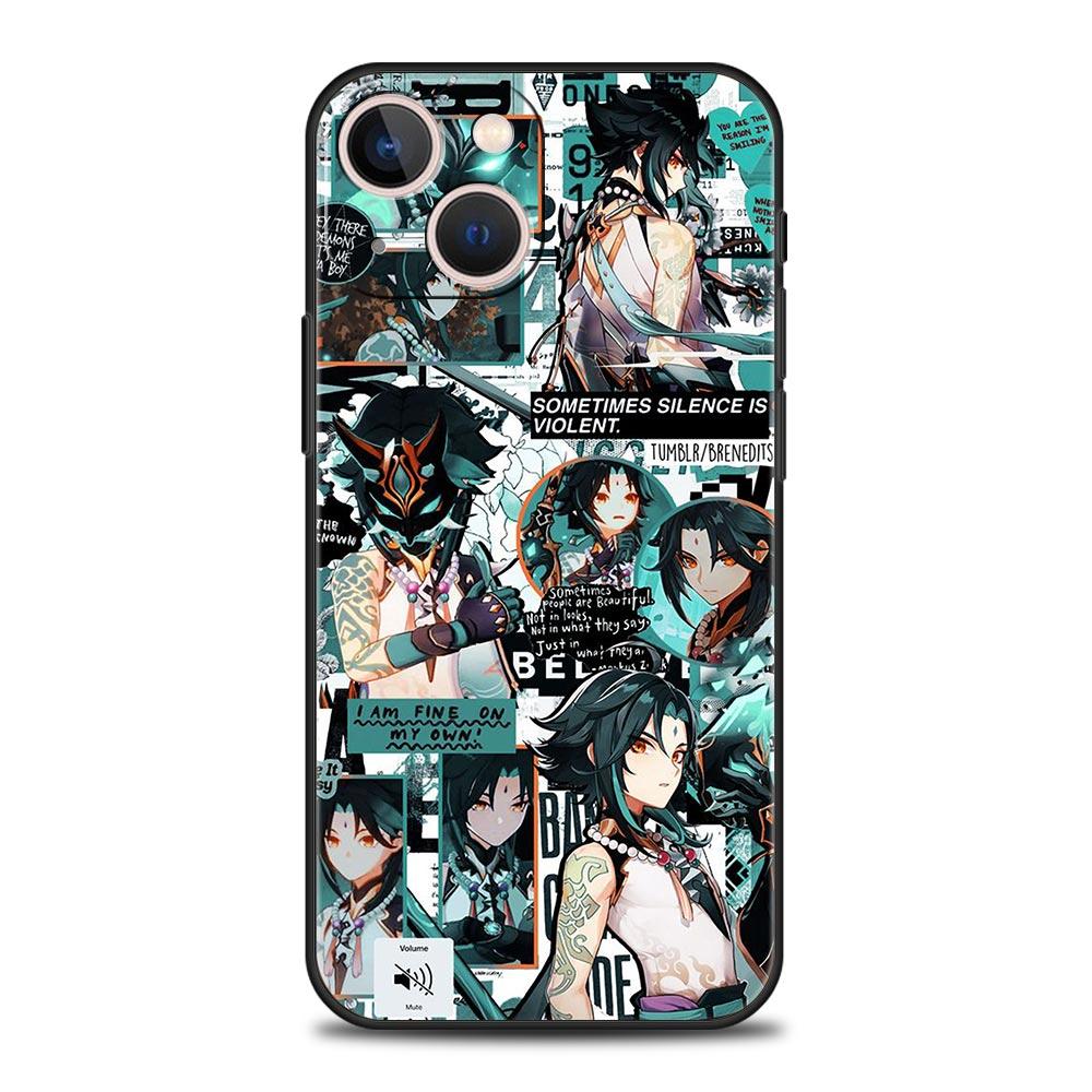 Genshin Impact Top Games Luxury Phone Case For iPhone 13 15 14 12 Mini 11 Pro MAX XR X SE XS 7 8 Plus Silicone Protection Cover