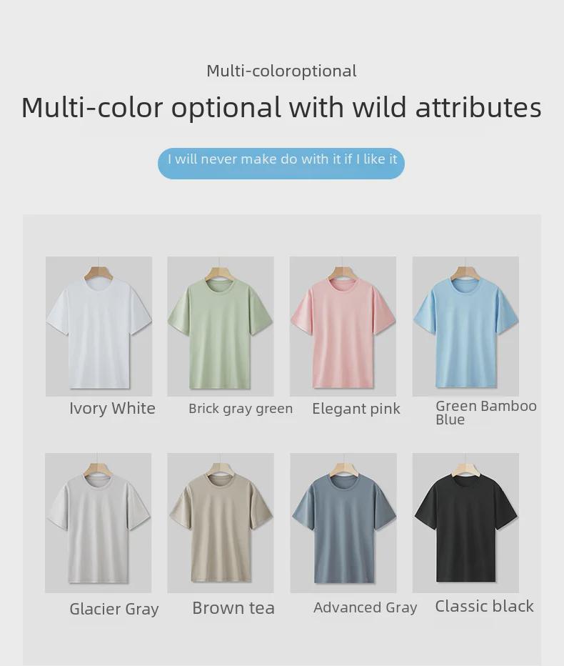 Men's Slim Fit White Supima Cotton Short-Sleeve T-Shirt, Round Neck, Lightweight Summer Style