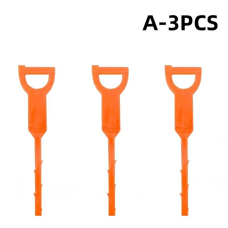 Pipe Dredging Brush Bathroom Hair Sewer Sink Cleaning Pipe Dredger Drain Cleaner Hook Dredging Floor Hair Remover Toilet Tool