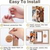 Pet Memorial Wooden Photo Frame, Rotatable Dog Cat Picture Display Frame, Desktop Decorative Photo Holder for 4x6-Inch Photos