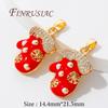 Christmas Gifts Happy New Year 2026 18K Gold Plated Brass Charms For Necklaces,Pendants For Jewelry Making,Women's Gift Xmas
