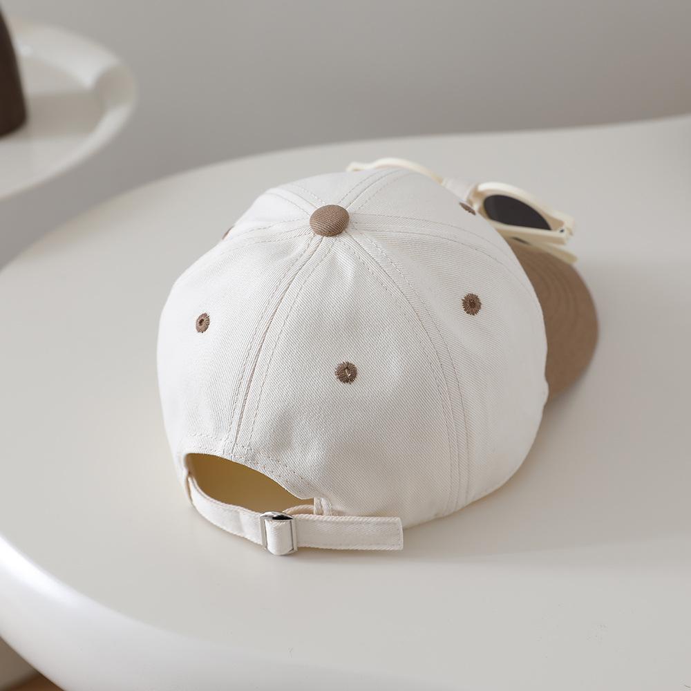 Kids' Color Block Sun Protection Duckbill Baseball Cap