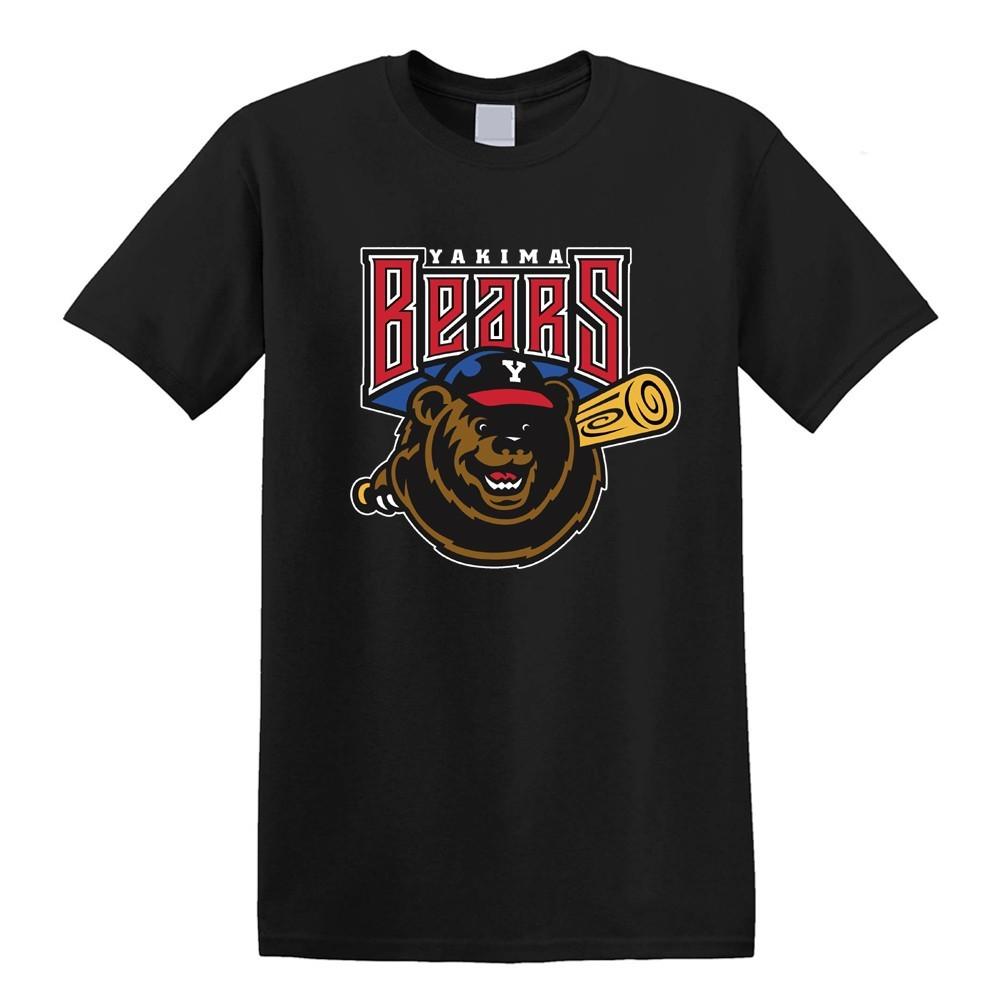 Yakima Bears Northwest League Baseball Club Men s Black Size S to 5XL S