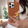 Mini Blossom Print Protective Soft TPU Leather Texture Cover For iPhone 17 Pro Max Air 16e 15 14 13 Shockproof Case