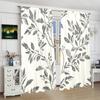 2 pieces of Beautiful flowers and leaves printed curtains   pole bag curtains   29*64 inches   home decoration   room decoration