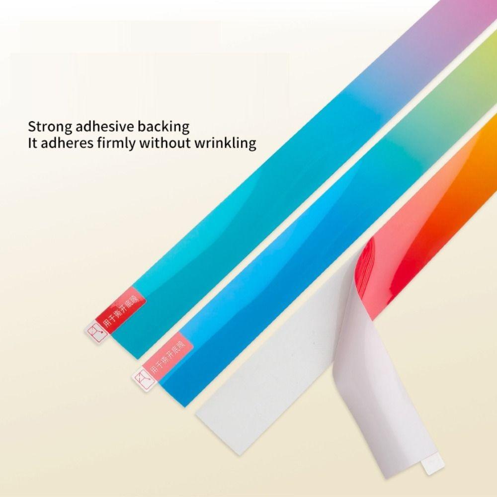 Gradient Color Paddle Head Edge Tape Shock Absorption Frame Protective Tape  Tournament Use