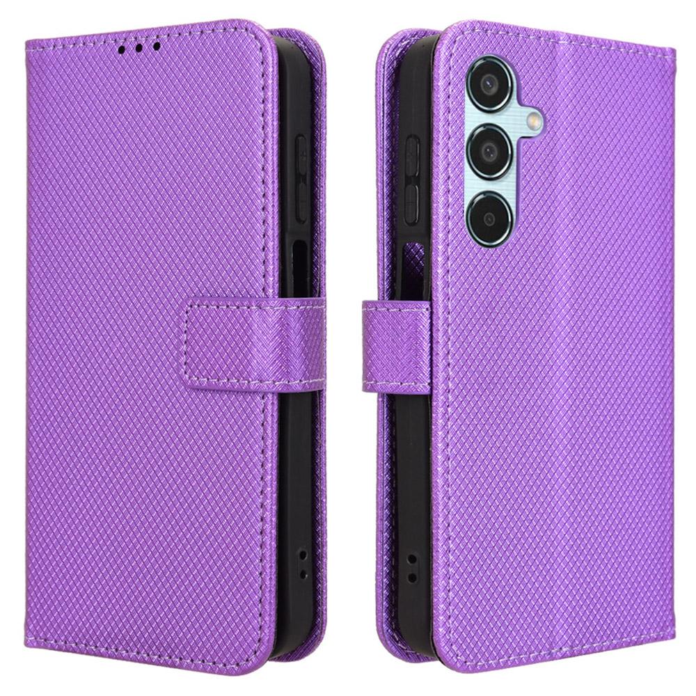 For Samsung Galaxy M35 5G Case Diamond Texture PU Leather Phone Cover