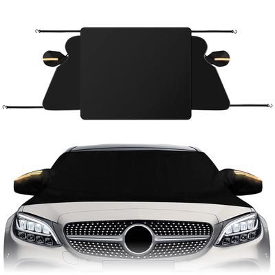 Housse de Protection Pare-brise Auto Hiver Épaisse Isolée Anti-Givre Protection Coupe-Vent Soleil Neige