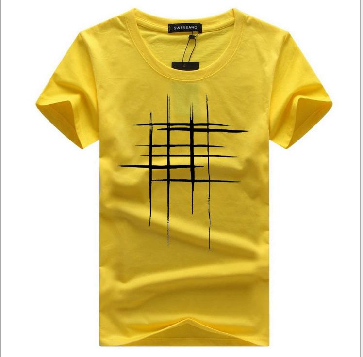 Large Short Sleeved T-shirt Men's Top Half Sleeve Cross Shaped