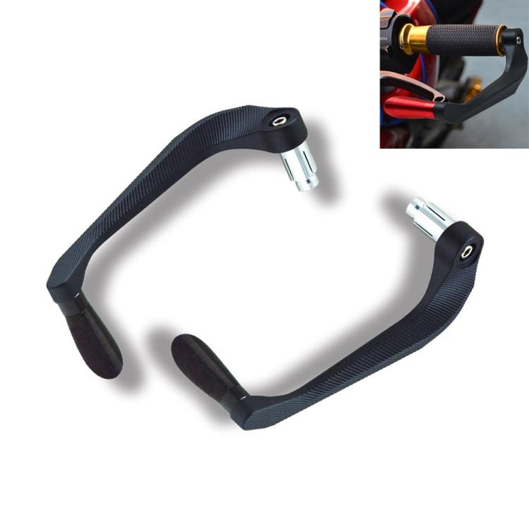 

2 PCS Motorcycle Modification Accessories Striped Horn Shape Gear Brake Clutch Handbrake чорний