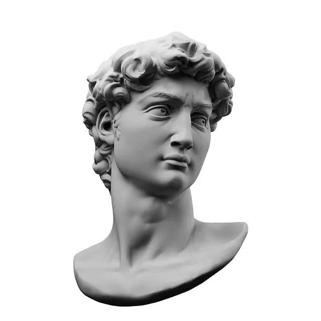 Modern Apollo Marble Sculpture Canvas Painting David Popolo Posters and Prints Wall Prints Canvas Pictures Home Room Decoration