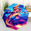 Pokemon Charizard Printed Umbrella Cool Fire Dragon Foldable Umbrella Windproof Anti UV Sun Rain Umbrella Outdoor Use