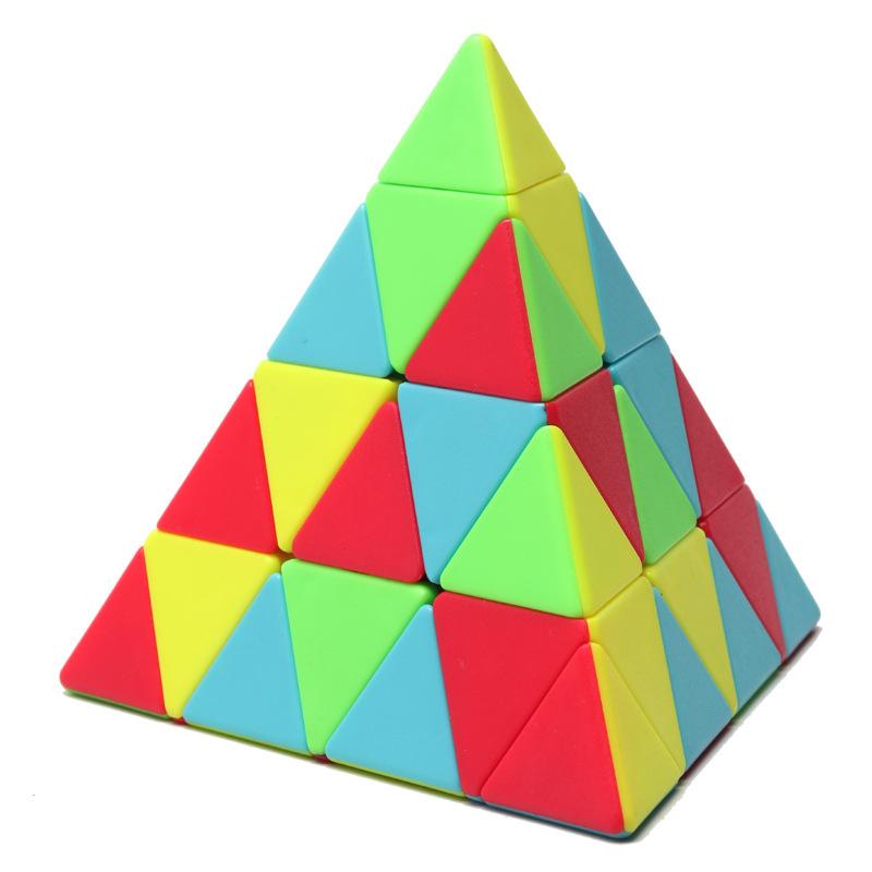 Speed Educational Cube 4x4x4 Stickerless Triangle Pyramid Puzzle Brain Teaser for Teens Best Gifts Cubo Infinito Boys Girls