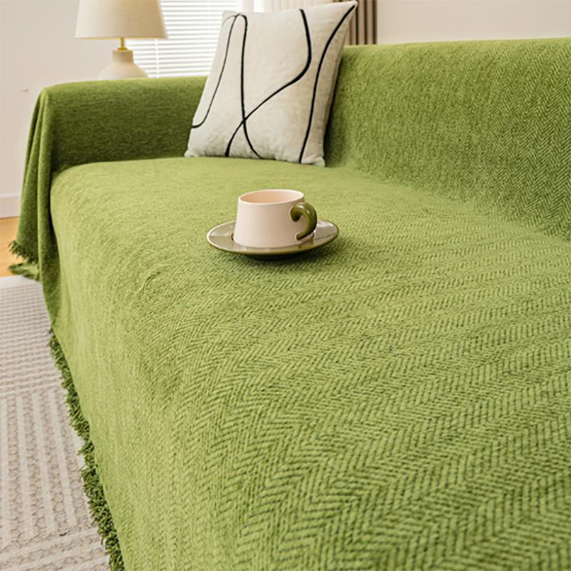 Tassel Chenille Sofa Cover Cloth, Sofa Blanket, Full Cover, Universal Couch Towel, Dust Proof Sofa Cushion Cover