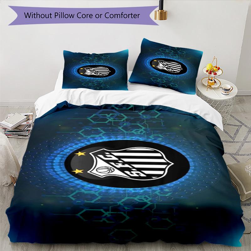 Fc Crest Design Printed Pattern Duvet Cover Set – includes 1 duvet cover and 2 matching pillowcases Bedroom decor Christmas gifts
