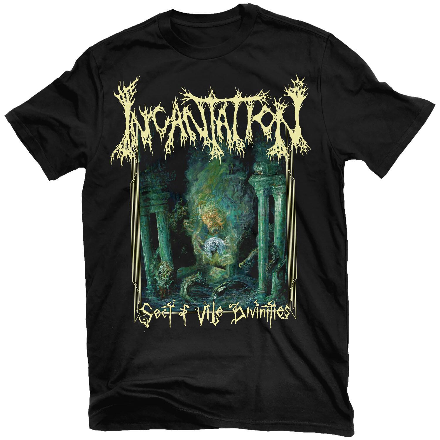 INCANTATION Секта Мерзких Божеств Футболка НОВАЯ! Relapse Records TS4625 L