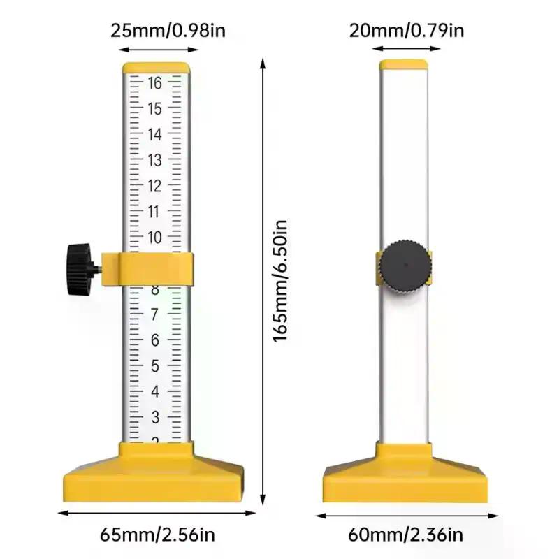 0-160mm Aluminum Alloy Tile Leveling Ruler High Precision Horizontal Bubble Ruler Adjustable Engineers Measuring Tool