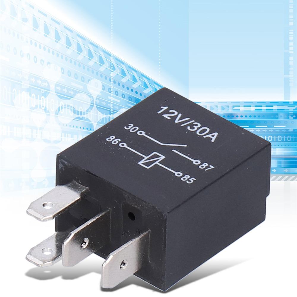 10 Pcs 4 Pin/5Pin Violet Relay 12V 30A Air Conditioner Relay Car Relay  Fog Lamp Application