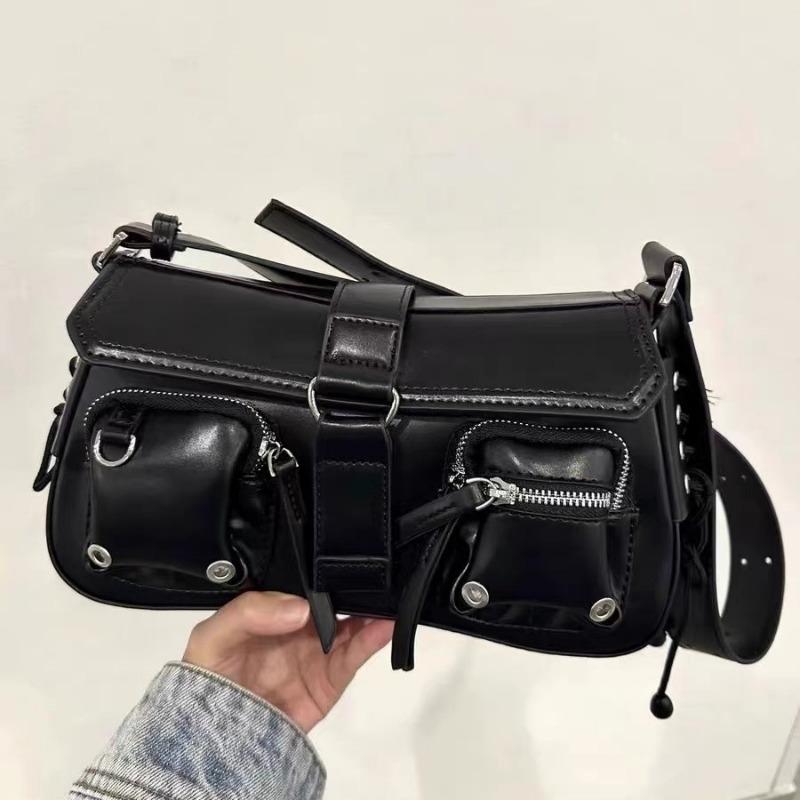 Underarm Baguette Bag A Niche Design Motorcycle Bag A Versatile Single-shoulder Crossbody Bag