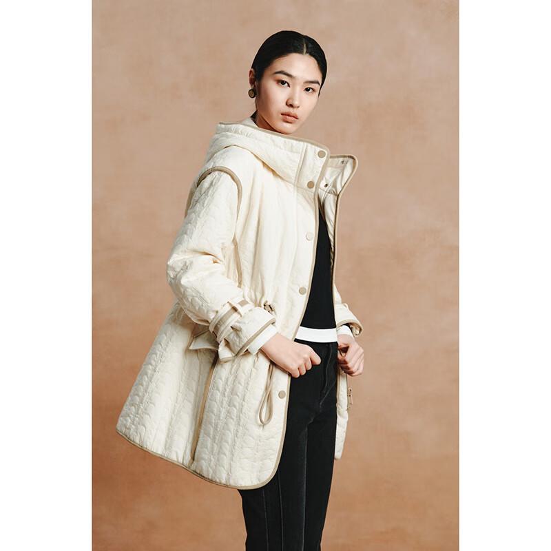 Gejin Women's Spring/Autumn Color-Block Slim-Fit Jacket