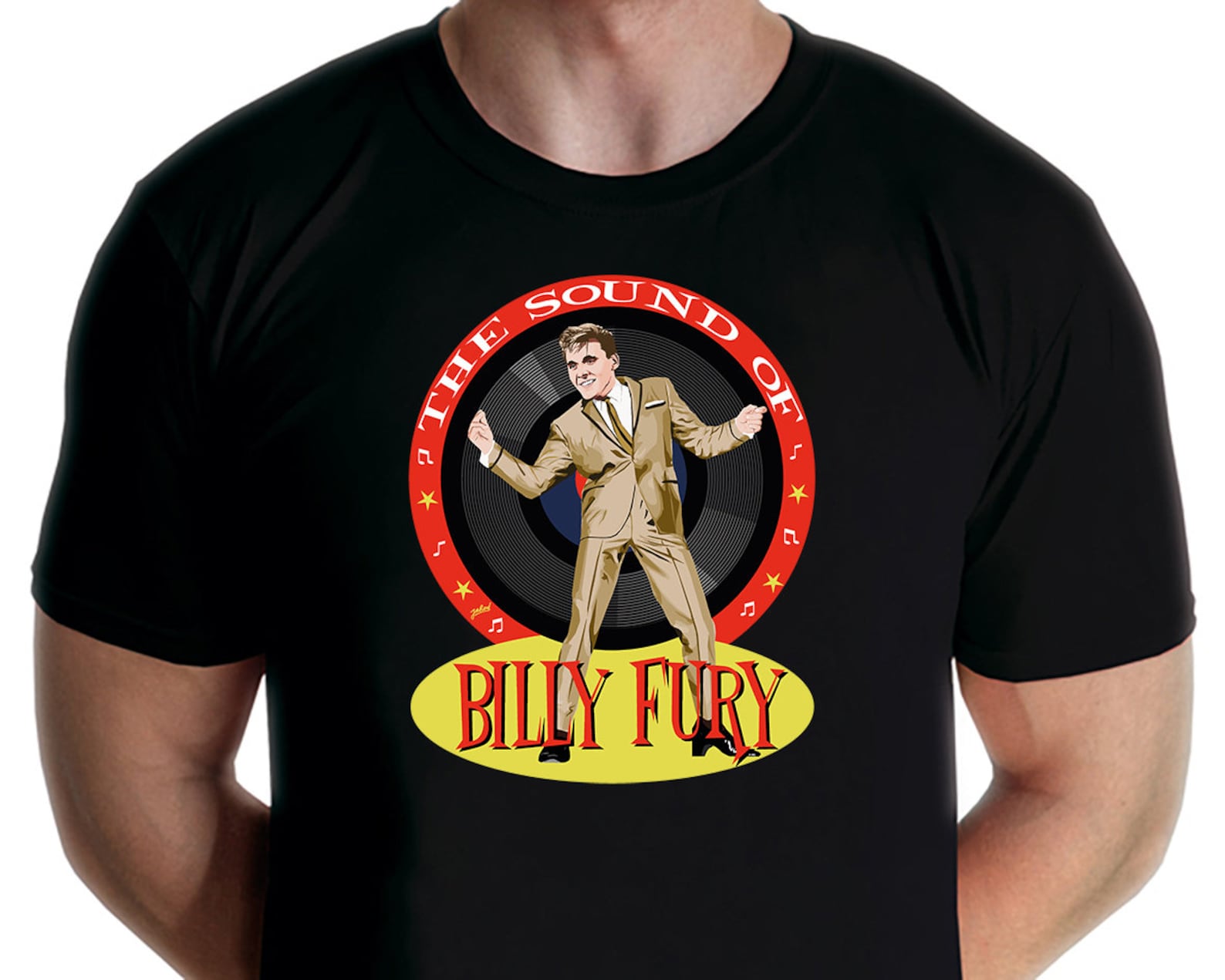 Billy Fury - The Sound of Fury T-shirt (Jarod Art) 2XL