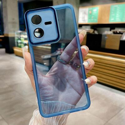 Transparent Phone Case For Vivo Y21D V60 Lite Y04 Y29 Y38 V40 V29 V30 Y35 Y33S Y27 Y18 Y31 Y19S V29E Y53S Y28 Y21S Camera Lens Protector Film Cover