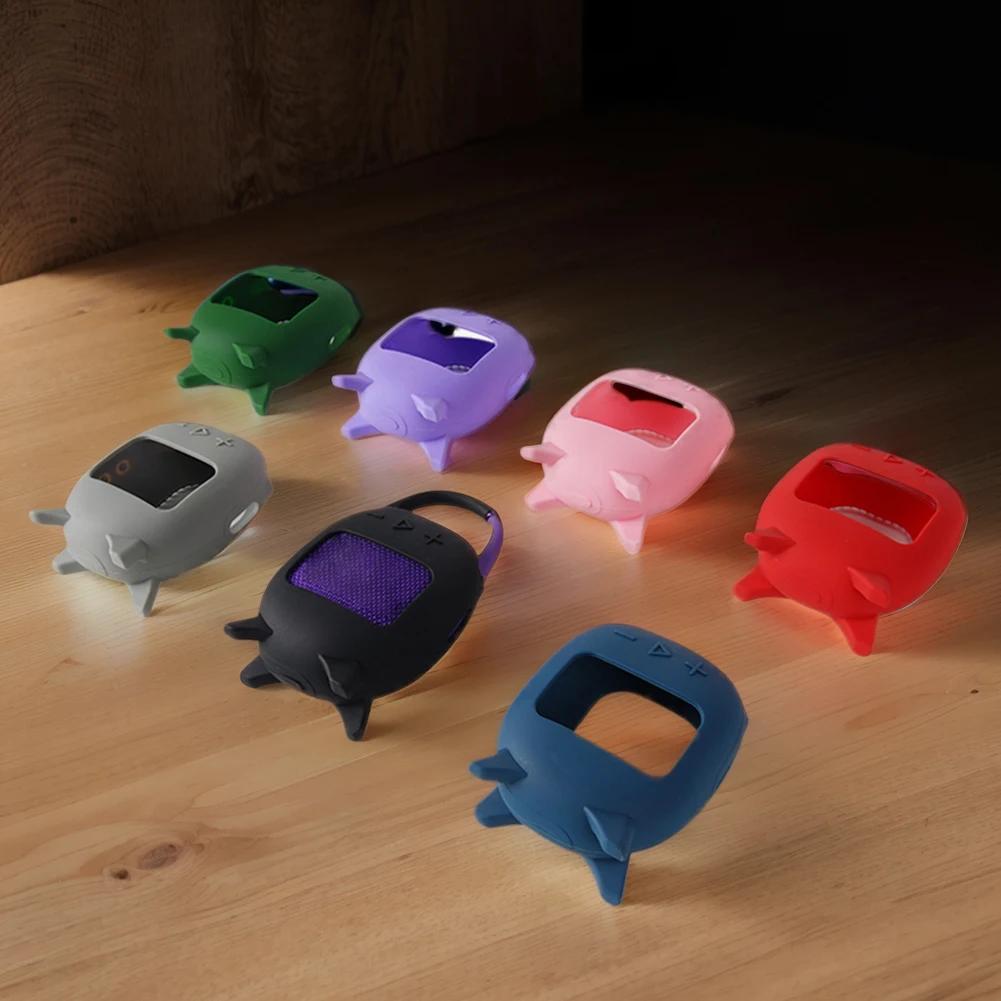 Silicone Cover Case Shockproof Speaker Carrying Stand Up Cover Pouch Dustproof Anti Scratch for JBL Clip 5 Portable BT Speaker