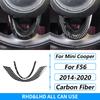 For Mini Cooper F56 2014-2021 Carbon Fiber Central Console Wheel Speedometer Air Outlet Panel Trim Set Car Accessories Sticker