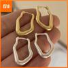 925 Sterling Silver Earrings For Women Trendy Simple Shinning Gold Earring Jewelry Prevent Allergy Party Christmas Accessories