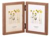 LADONNA AVANTI Photo Natural Brown Frame, DF53-LD-BR, Wood, Walnut, Large, 2-Sided,