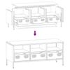 TV Stand Mustard Yellow 101.5 X 39 X 43.5 Cm Cold Rolled Steel