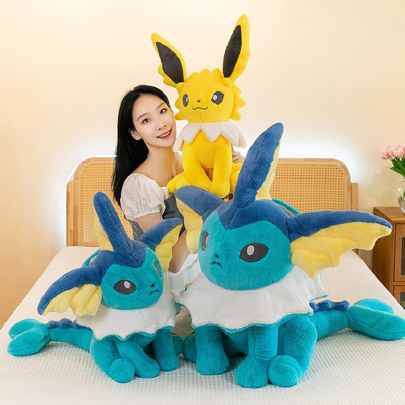 Plush Jolteon Vaporeon Toy Throw Pillow Stuffed Doll Decoration Gift