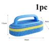 1/3pcs Powerful Stain Removal Cleaning Sponge Brush - Durable Handle Sponge for Bathroom, Bathtub, Tile, Kitchen