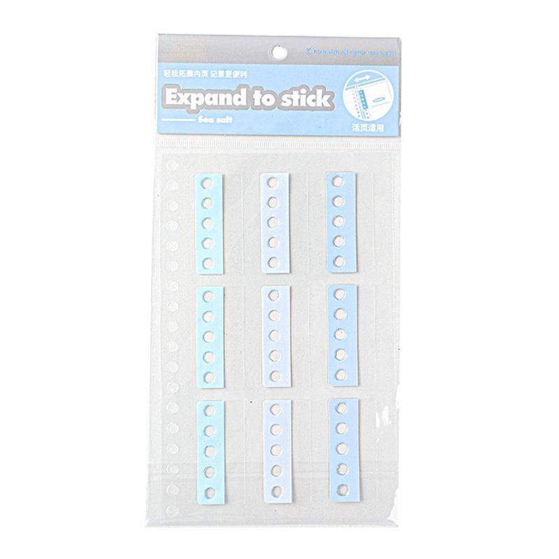 2Sheets/18Pcs Hole Punch Labels Loose Leaf Stickers Self Adhesive Binding Paper Sticker