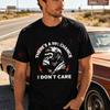 Funny Monkey 99 Chance I Don't Care Moto New Cotton T-shirt Men Funny Harajuku Summer Short-Sleeve O-neck Tops Tee